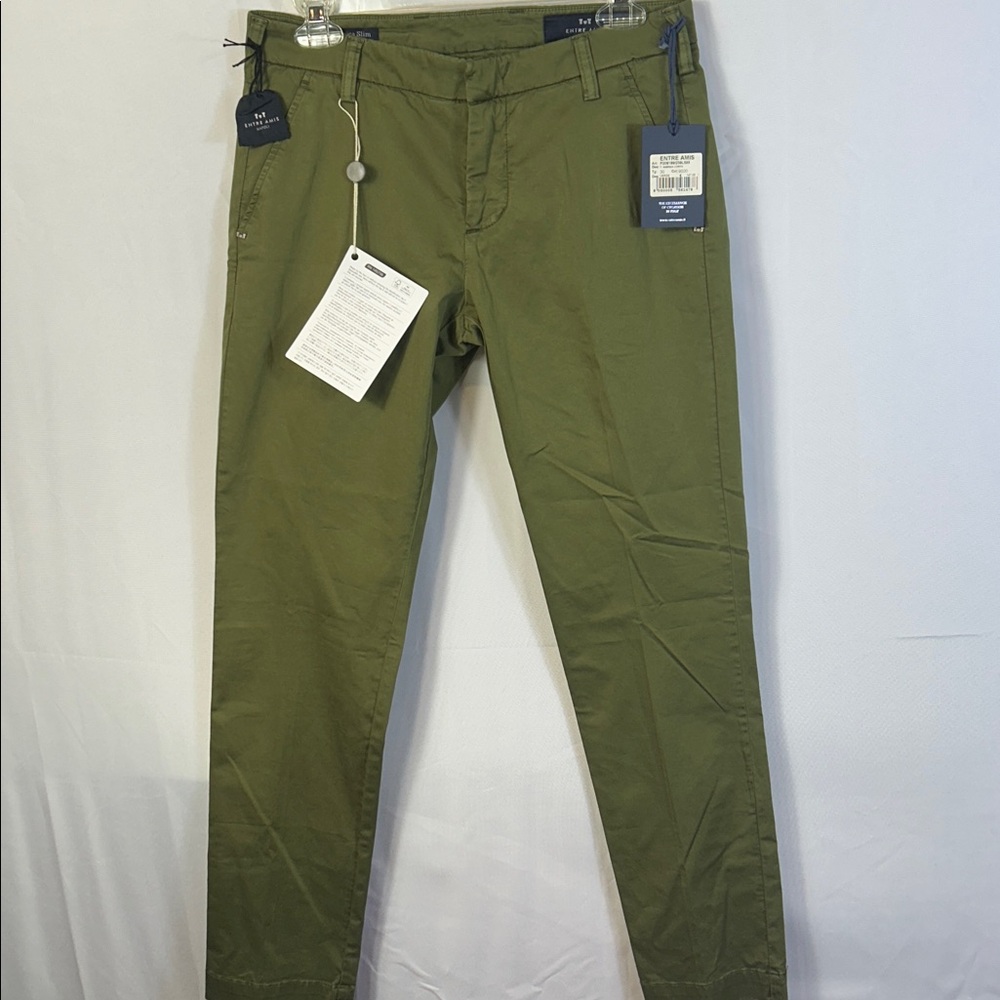 Entre Amis Men Olive Chinos